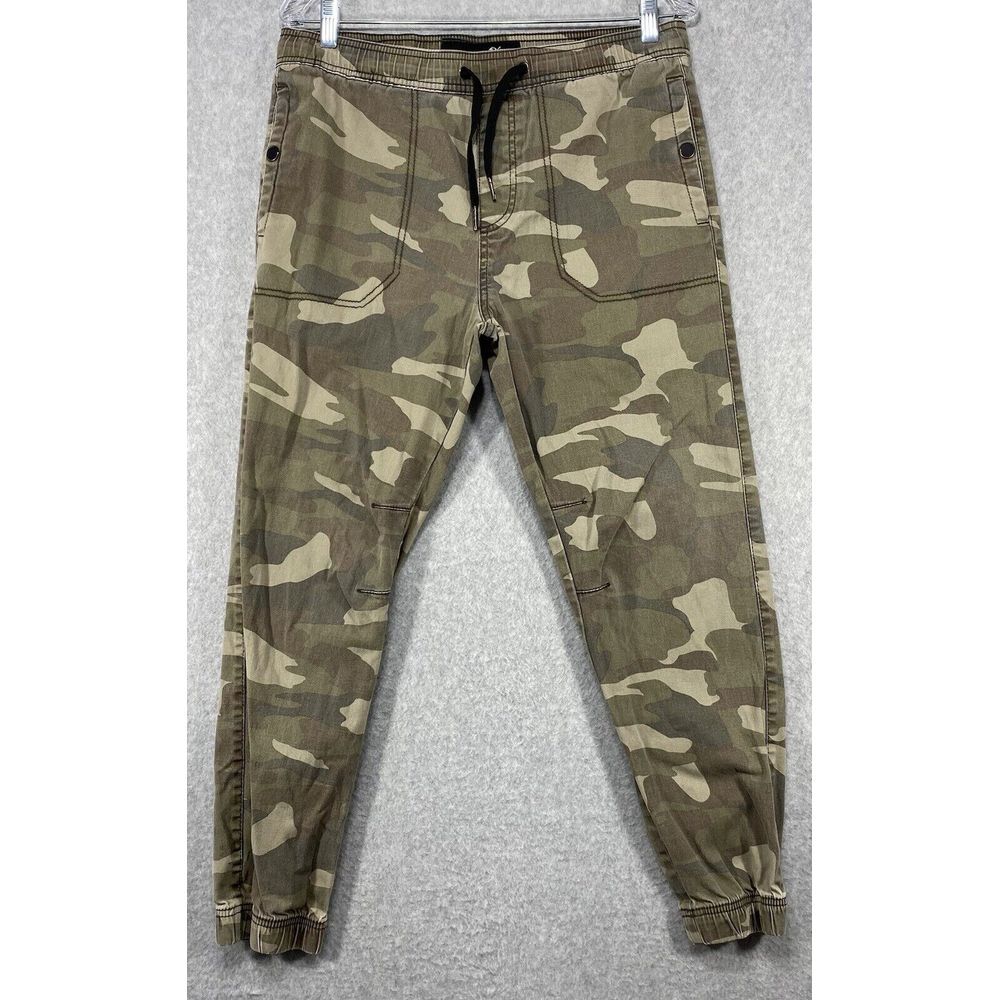 Plugg‎ Pants Mens Medium 33x26 Camouflage Joggers Casual Outdoors Elastic